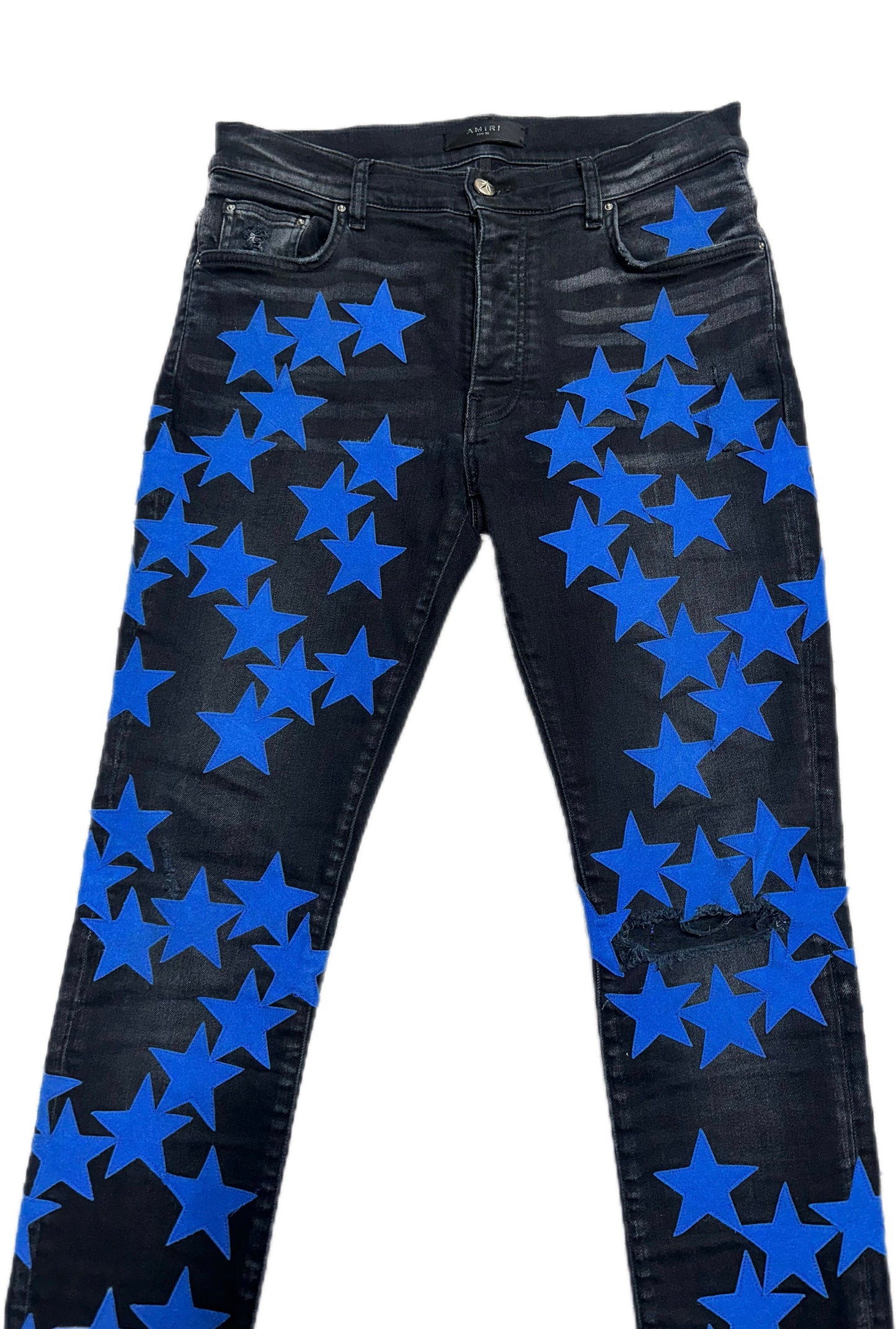 Amiri Jeans Chemist Blue Star Aged Black (PREOWNED) Size:32