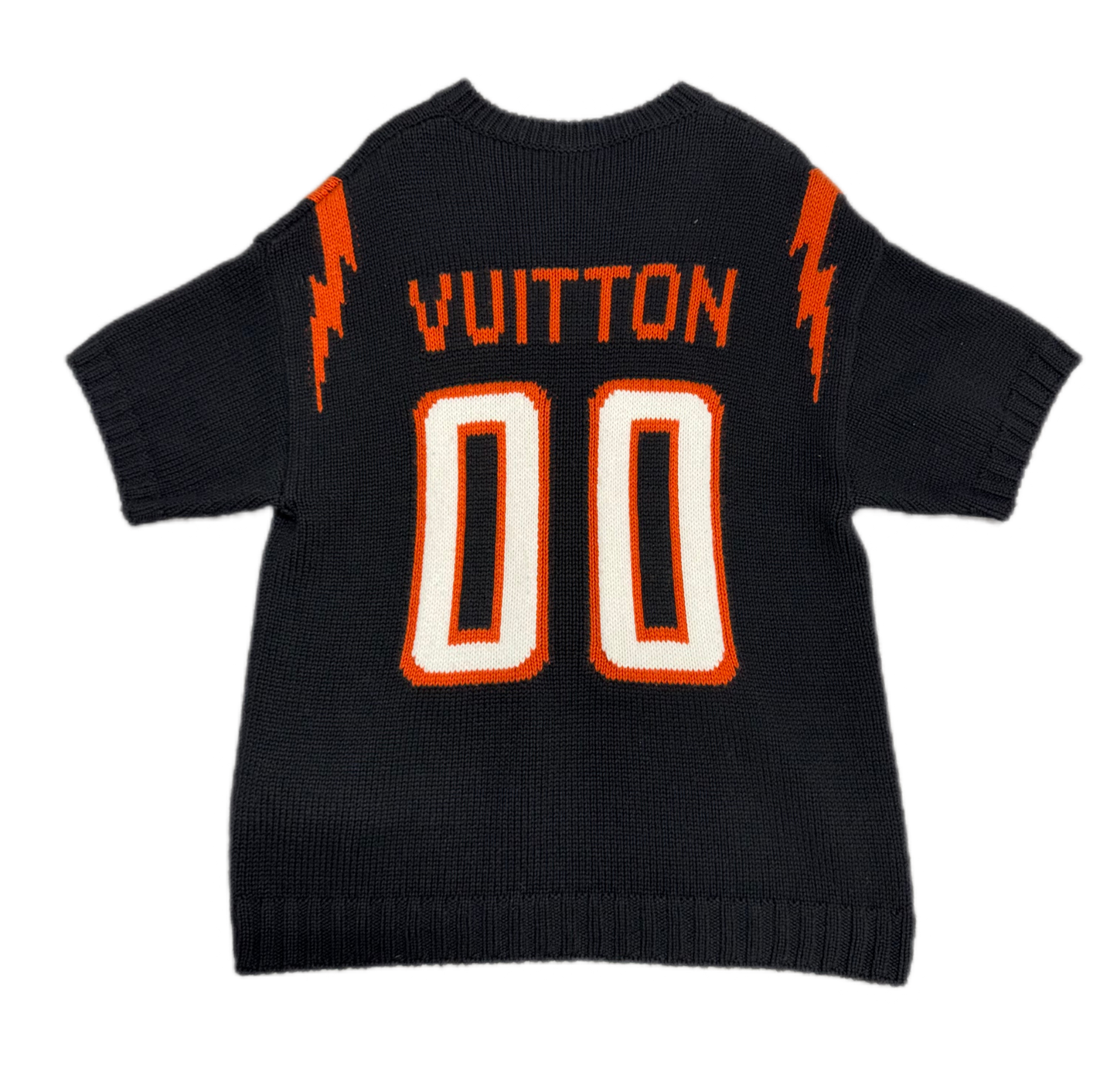 Louis Vuitton Knitted Football Jersey Black (PREOWNED)