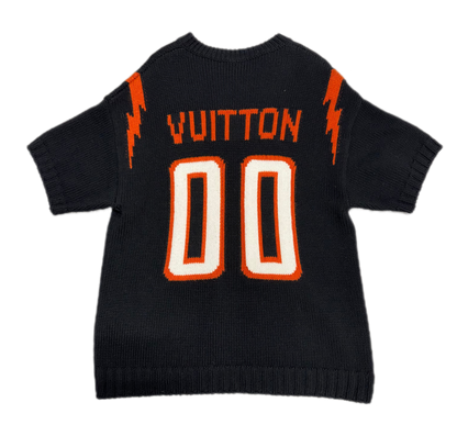 Louis Vuitton Knitted Football Jersey Black (PREOWNED)