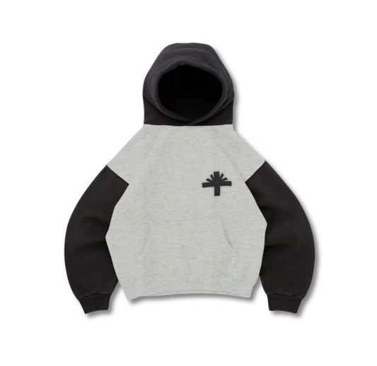 Vertabrae 2 Tone Hoodie Black