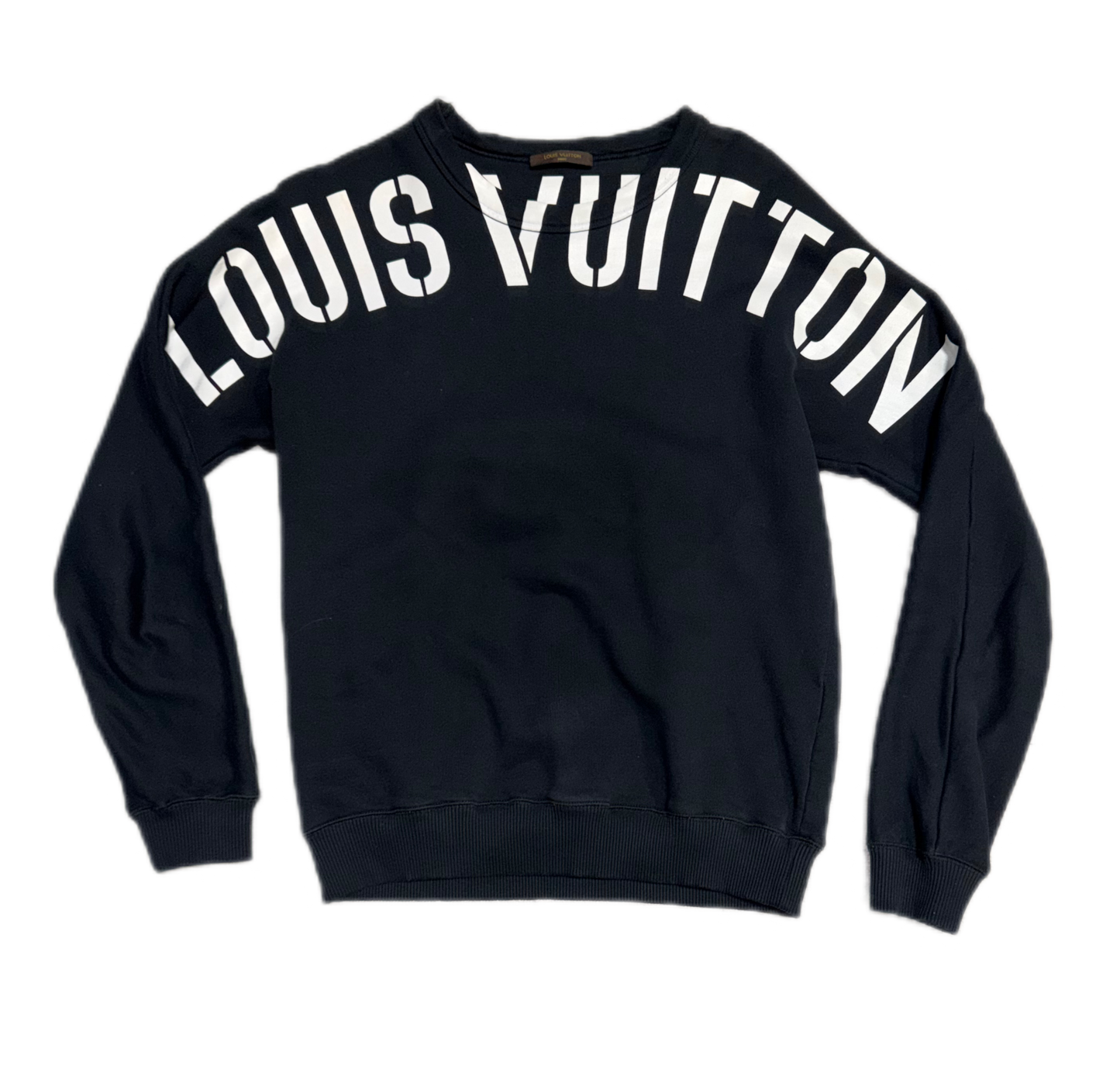 Louis Vuitton Fragment Graphic Print Crewneck Black (PREOWNED)