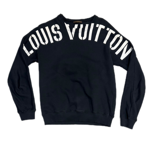 Louis Vuitton Fragment Graphic Print Crewneck Black (PREOWNED)