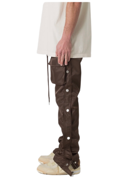 Mnml Snap Front Cargo Pants Brown
