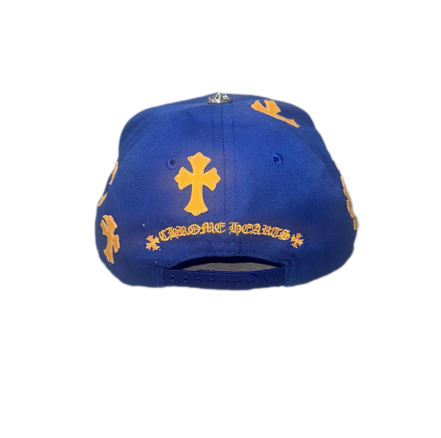 Chrome Hearts CH Cross Patch Baseball Hat Blue/Orange
