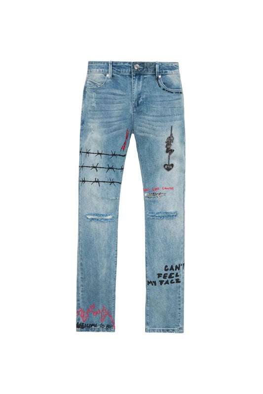 RTA Jeans Bryant RLD Artistic Blue