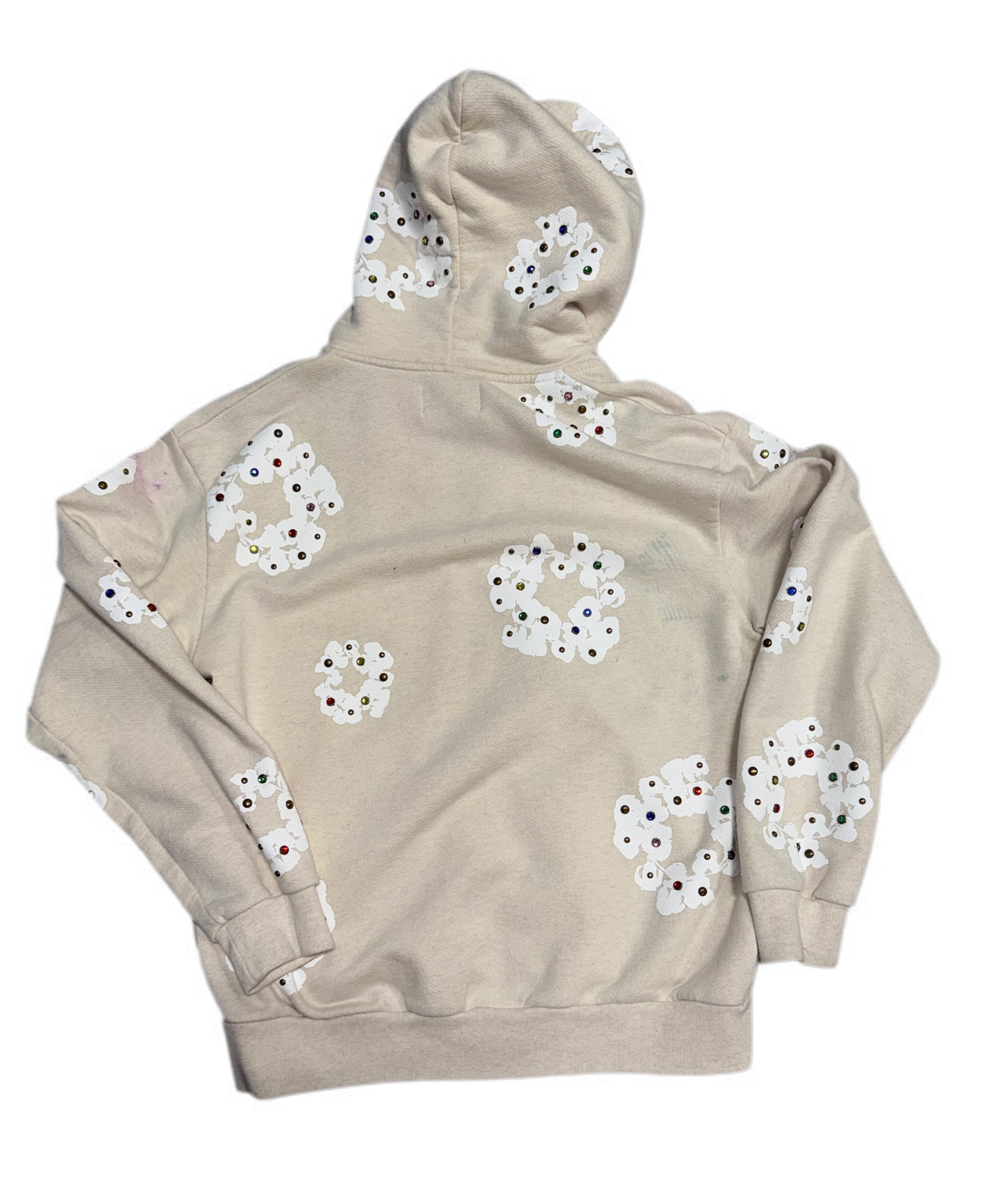 Denim Tears Rhinestone Zip-Up Oatmeal (PREOWNED)