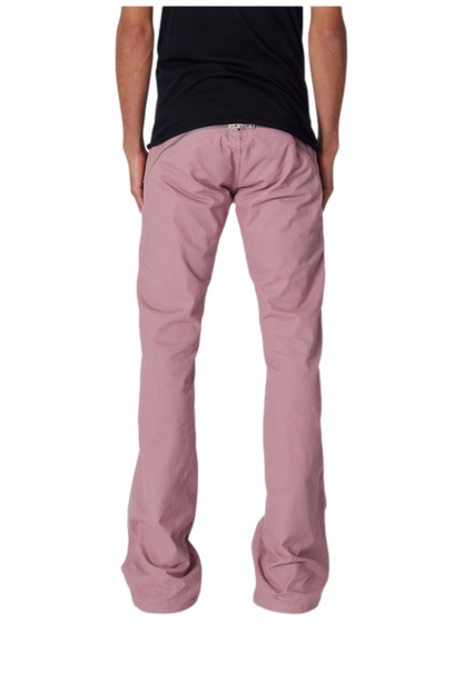 Mnml D519 Zipper Flare Denim Pink