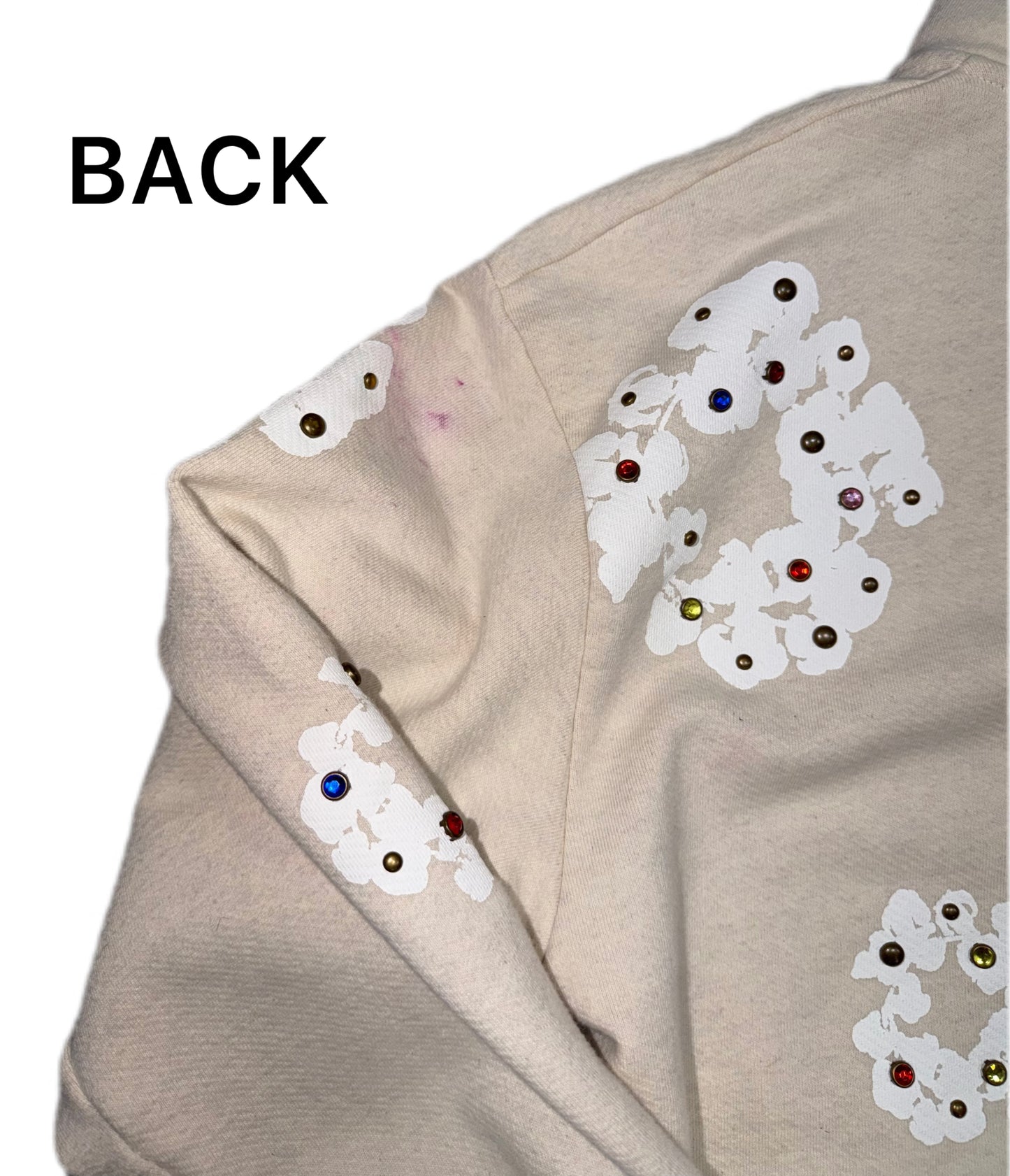 Denim Tears Rhinestone Zip-Up Oatmeal (PREOWNED)