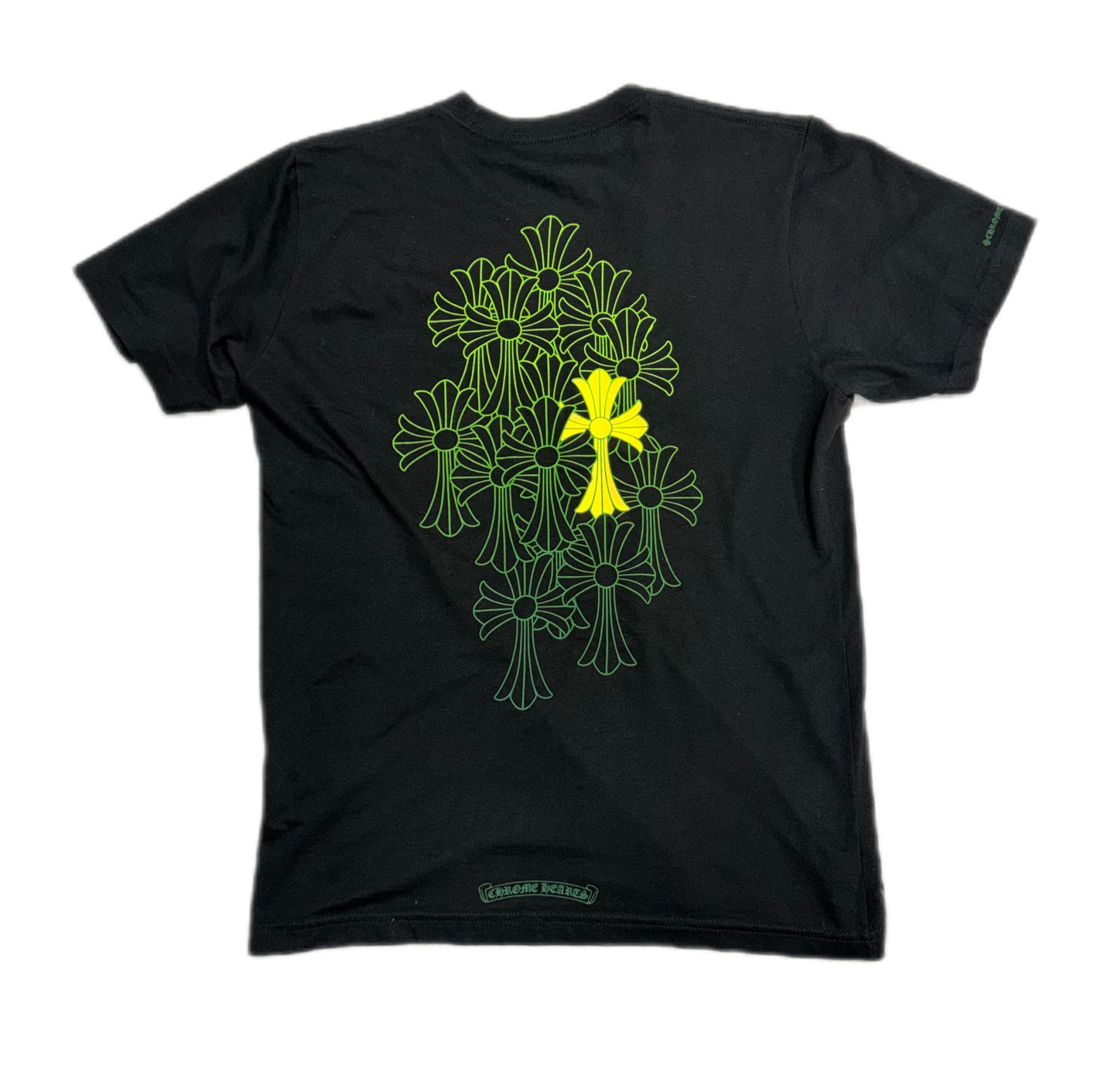 Chrome Hearts Cemetery Cross T-Shirt Black/Green (PREOWNED)