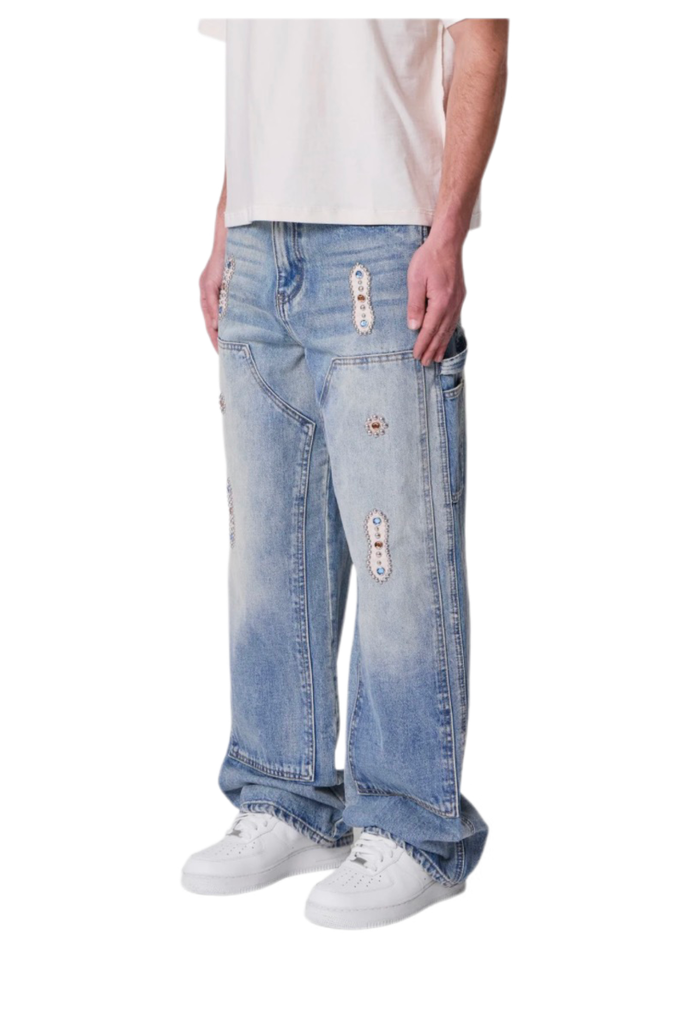 MNML V734 Western Jewel Jeans Blue