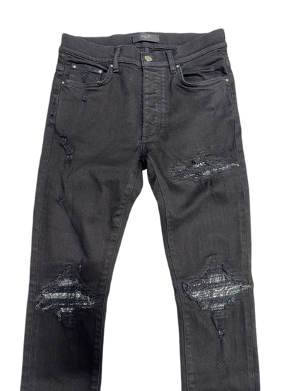 Amiri Jeans MX1 Bandana Black/White Patch Black