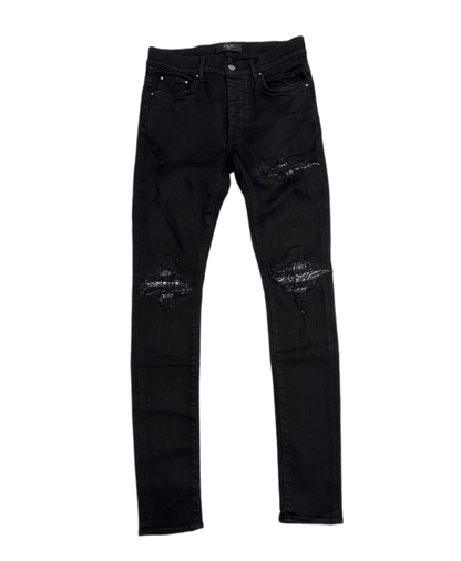 Amiri Jeans MX1 Bandana Black/White Patch Black