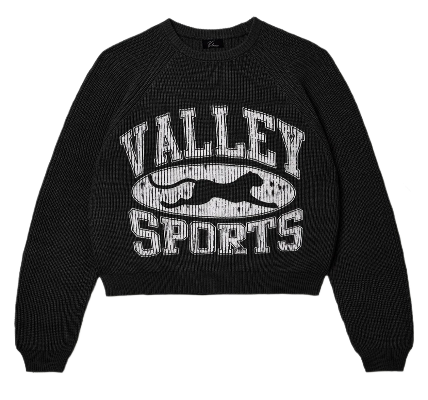 Vale Forever Fisherman Knit Sweater Black
