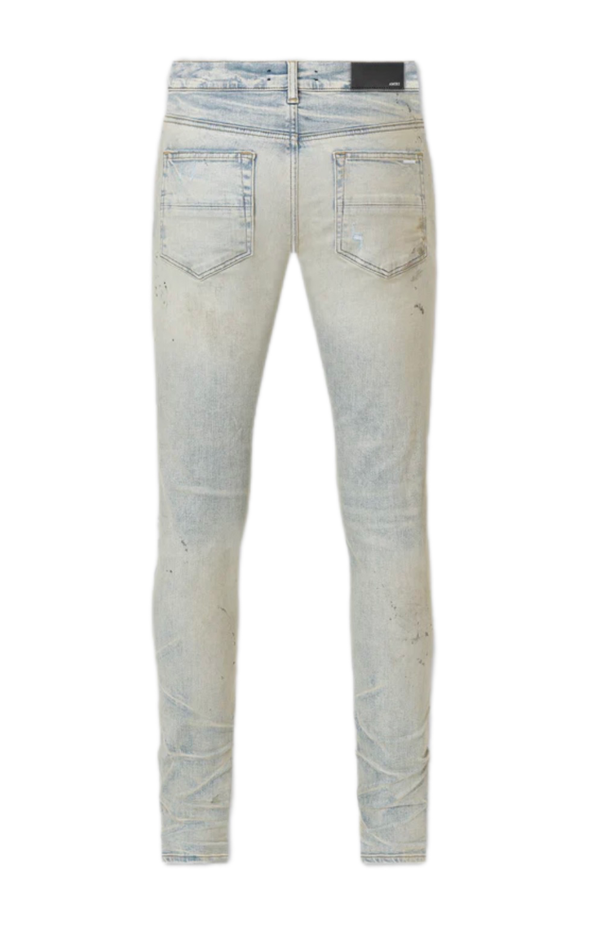 Amiri Jeans MX1 International Bandana Pink Patch Perfect Antique Indigo