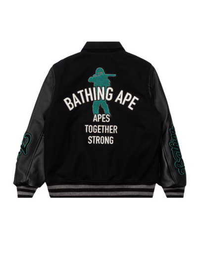 Bape Varsity Jacket Black