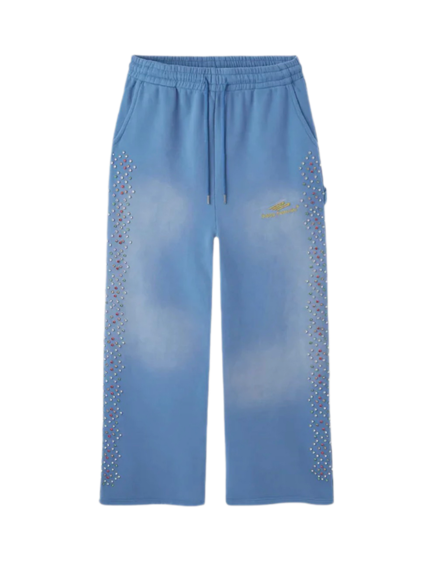 Happy Memories Don't Die Crystal Sweatpants Blue