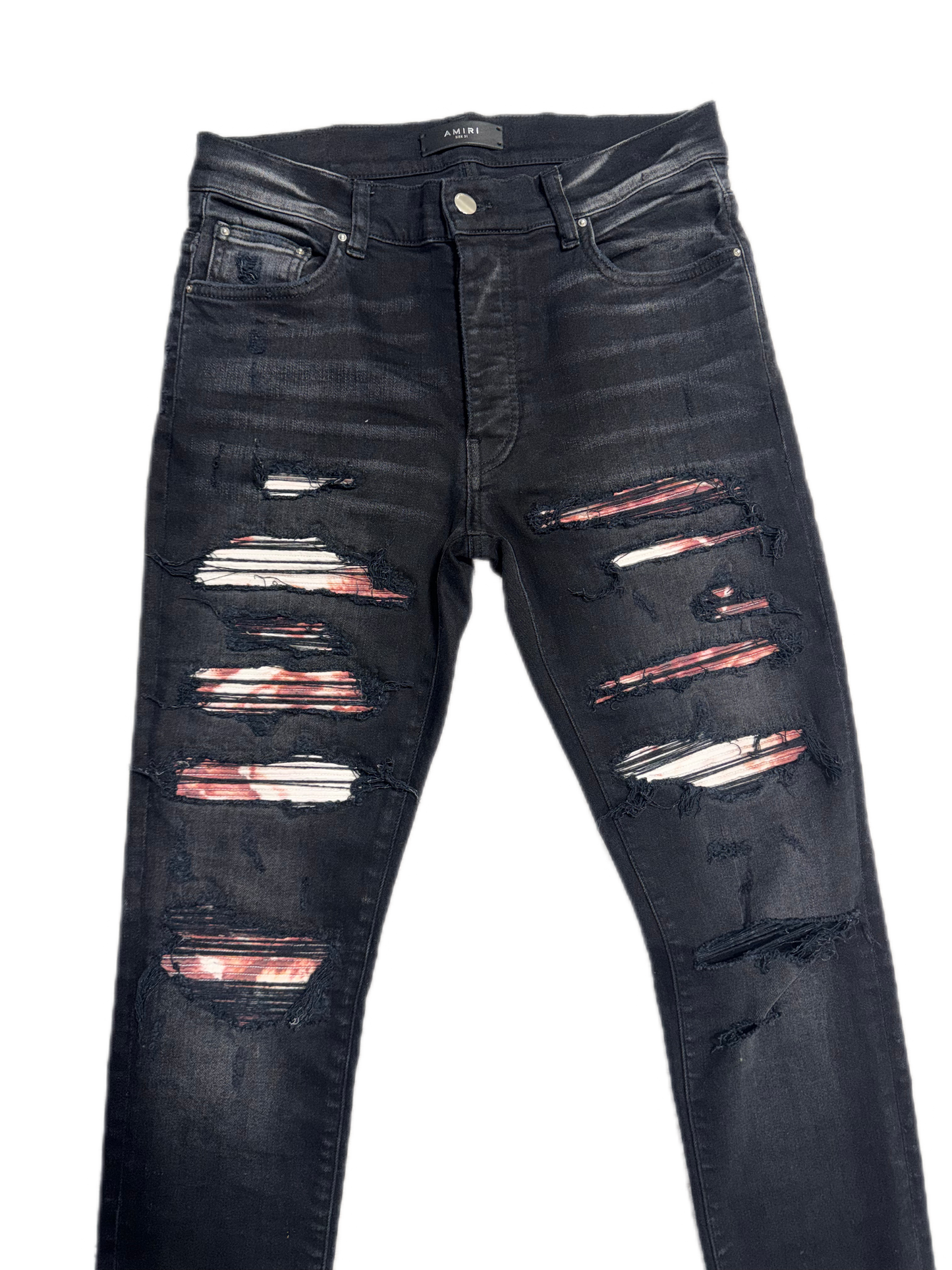 Amiri Jeans Thrasher Tie Dye Aged Black (PREOWNED)