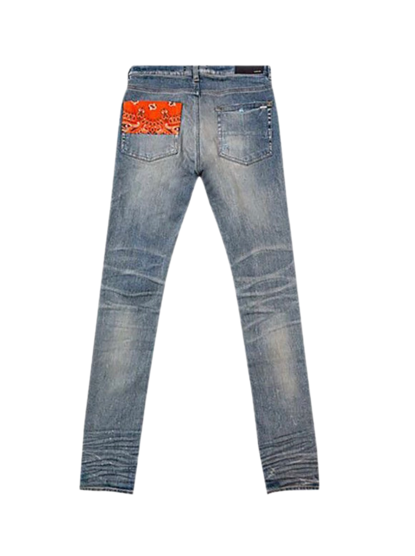 Amiri Jeans Vintage Bandana Artpatch Clay Indigo