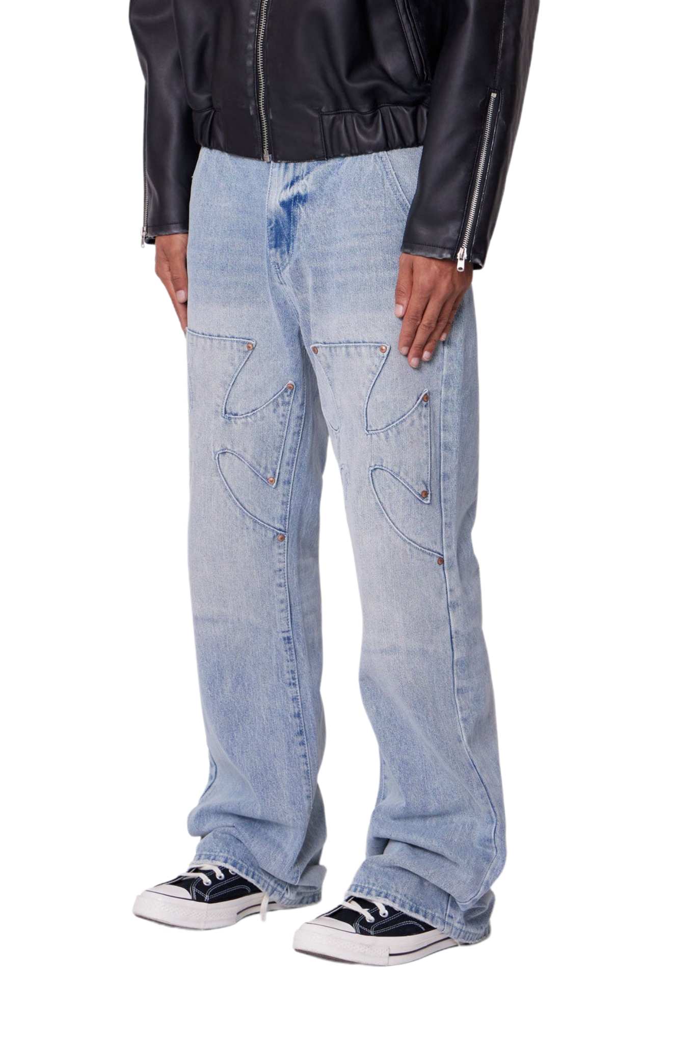 MNML Jeans Iron Cross Blue