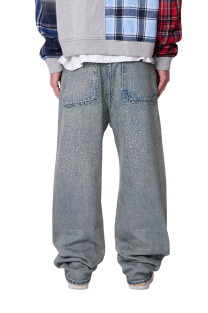 MNML Ultra Baggy Gem Jeans Blue