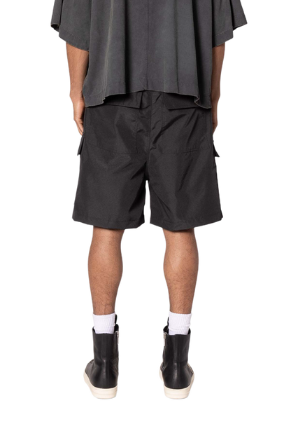 MNML Rave Double Cargo Shorts Black