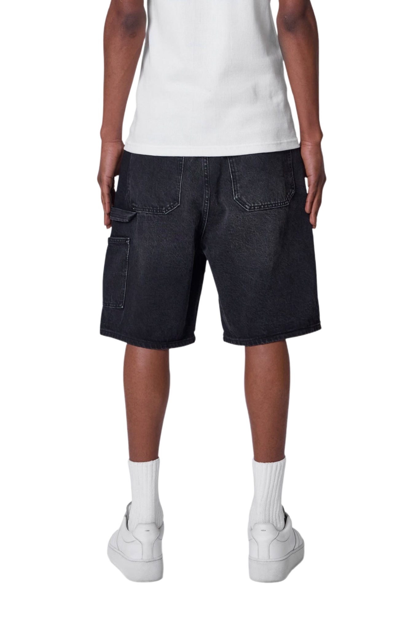 MNML Western Jewel Denim Shorts Black