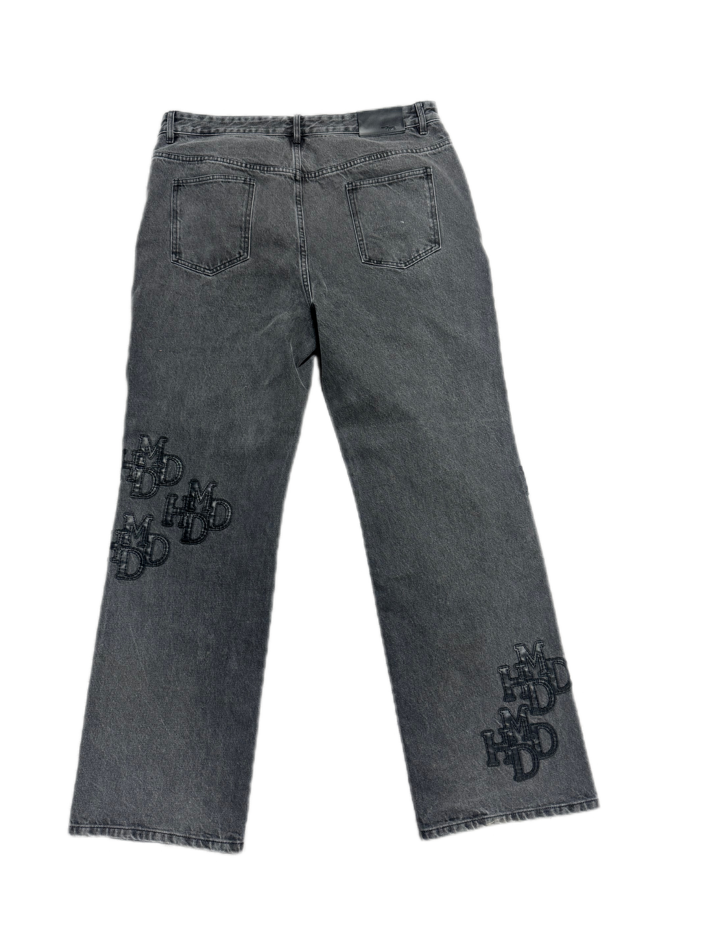 Happy Memories Dont Die Pants Double Black Patch Black (PREOWNED)