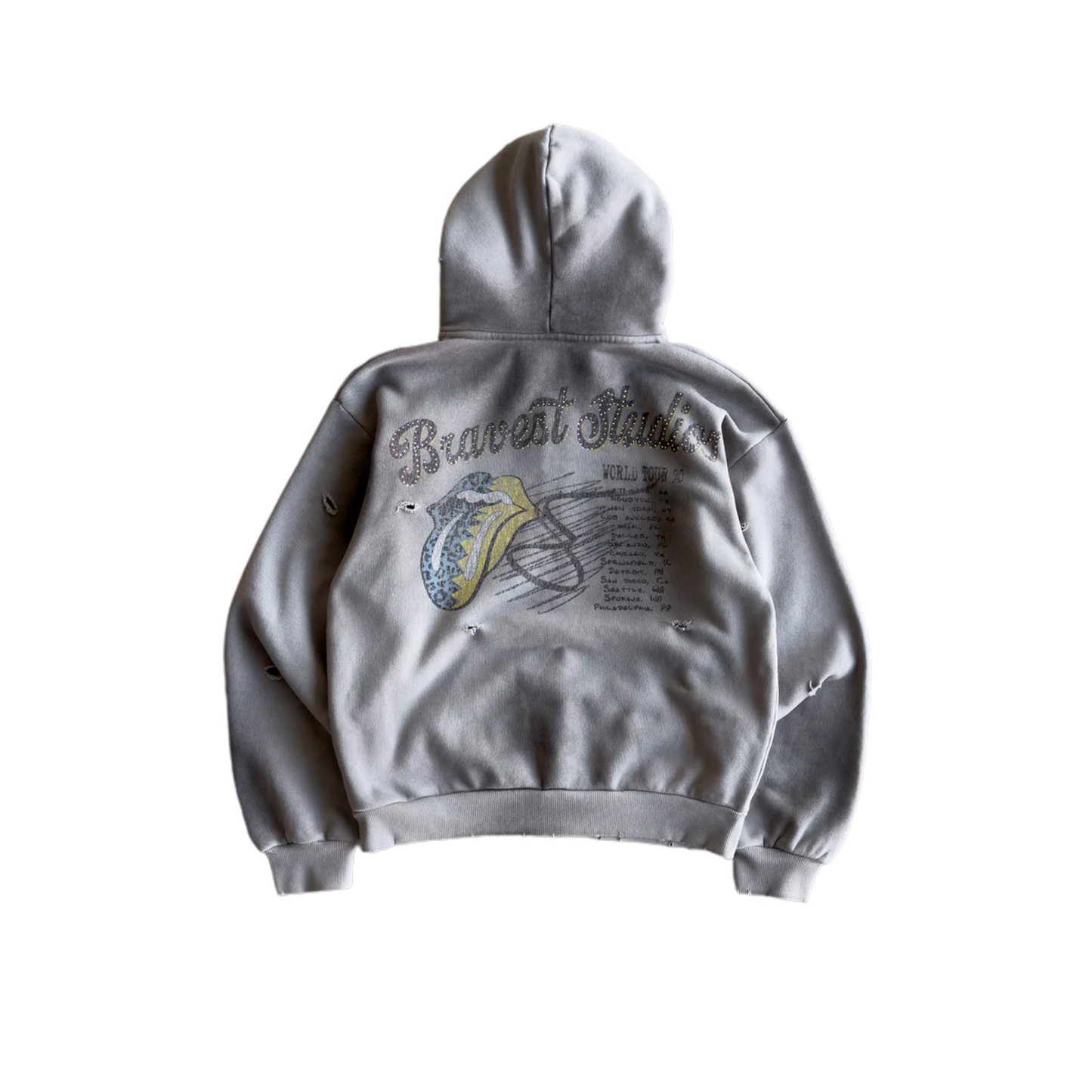 Bravest Studios Tour Zip-Up Grey