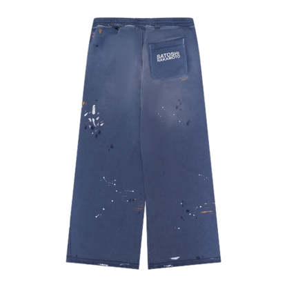 Satoshi Nakamoto Luke Fleece Sweatpants Blue