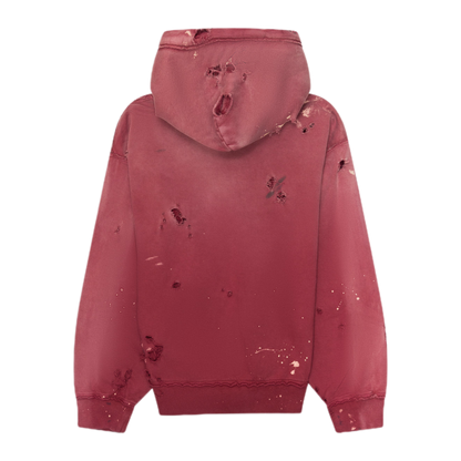 Satoshi Nakamoto Luke Fleece Zip-Up Red