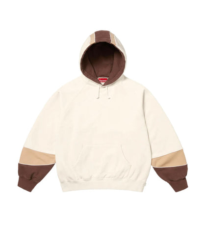 Supreme Paneled Hoodie Natural