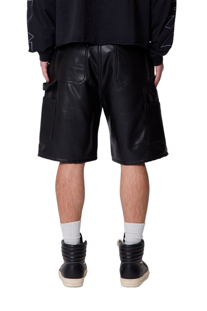MNML Baggy Iron Cross Shorts Black