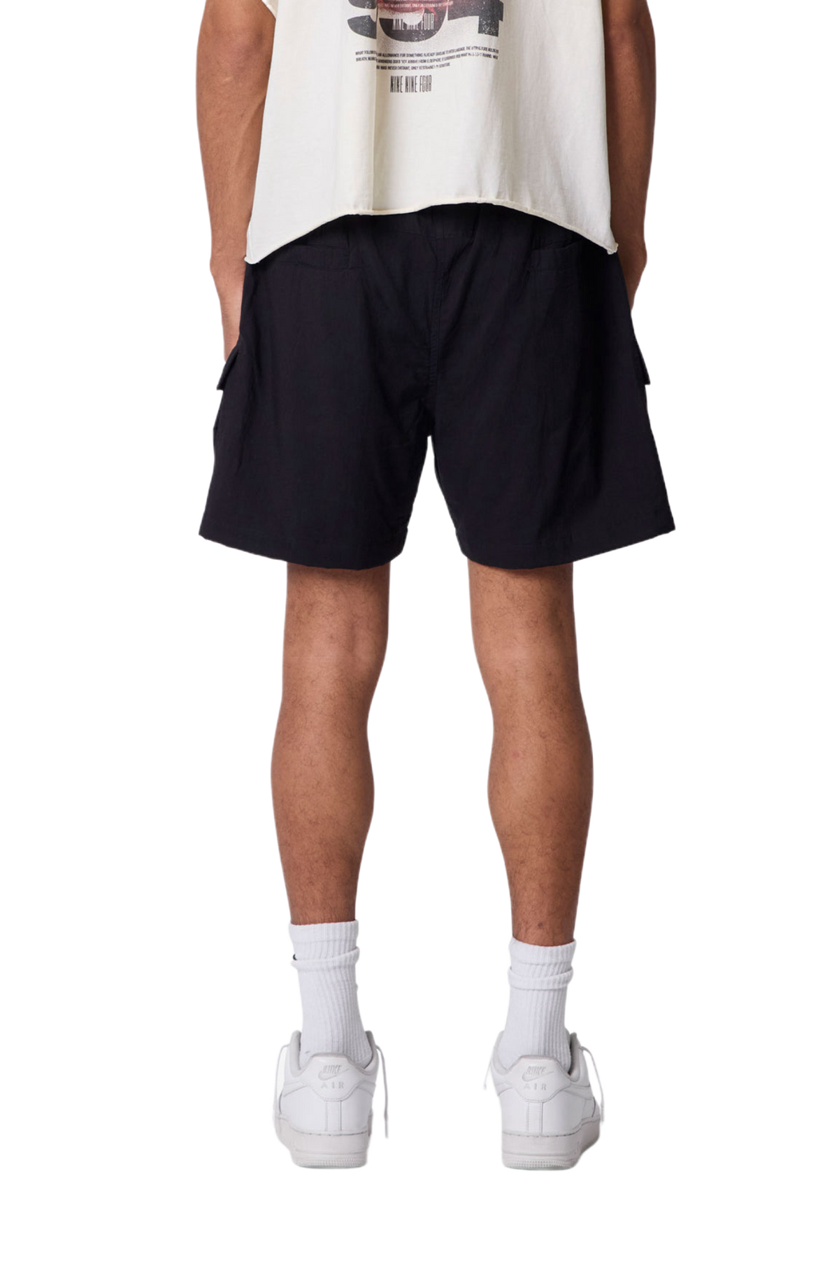 MNML Mesh Mud Cargo Shorts Black