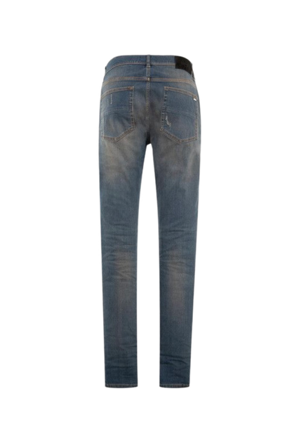 Amiri Jeans MX1 Ultrasuede White Patch Dark Dust