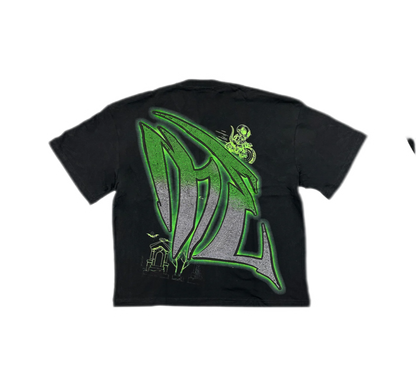 Mixed Emotions Goblin RhinestoneT-Shirt Black