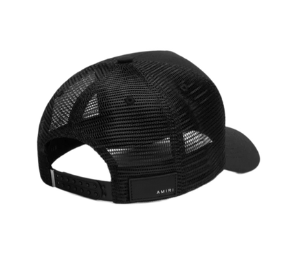 Amiri Crystal 3 Star Trucker Hat Black/White