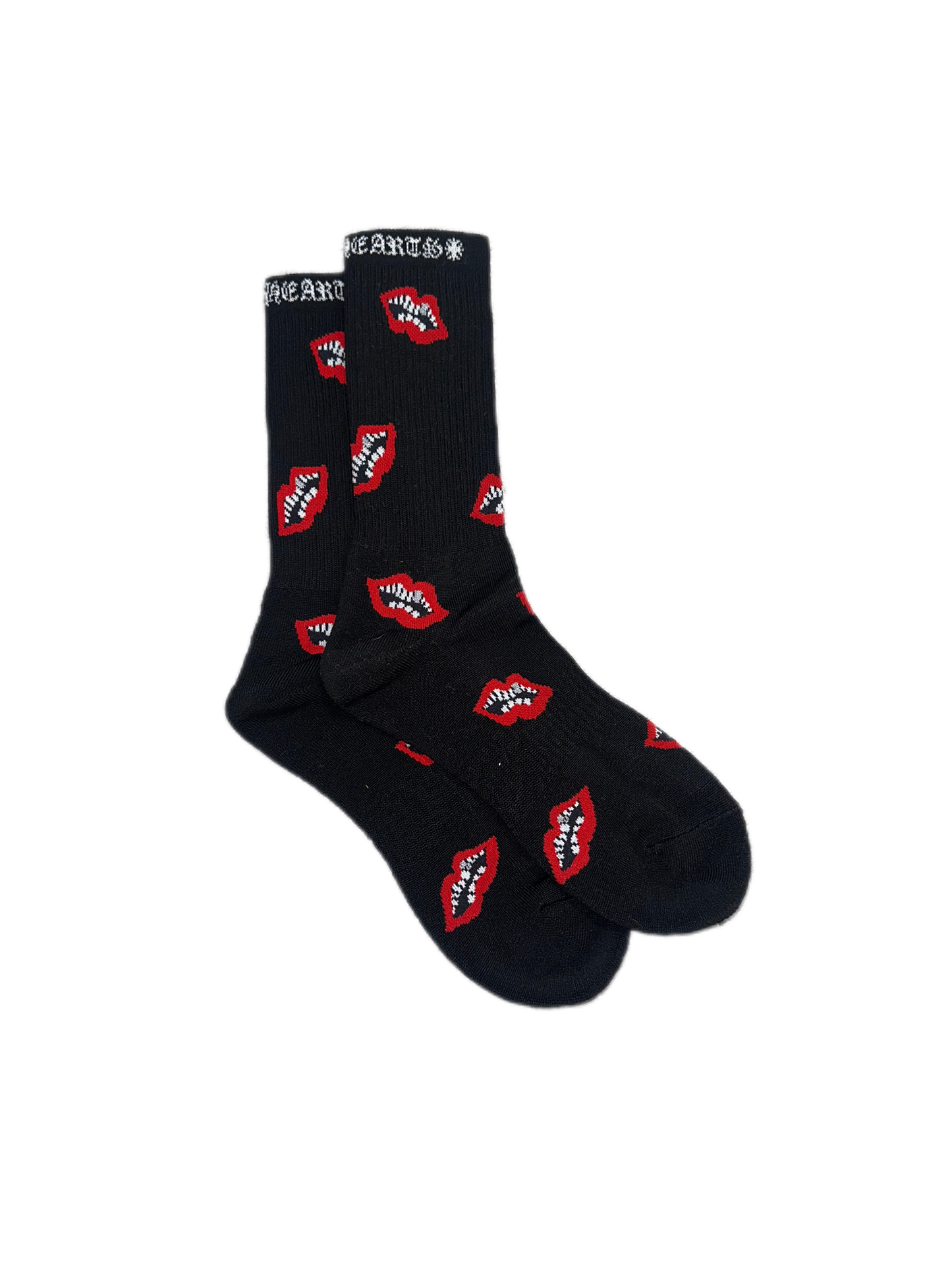 Chrome Hearts Matty Boy Chomper Socks Red Lips