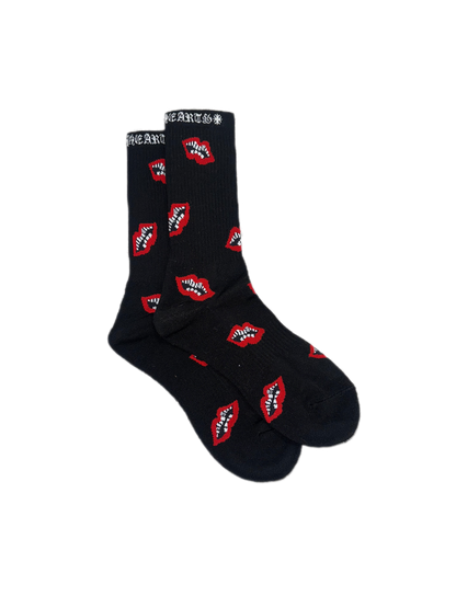 Chrome Hearts Matty Boy Chomper Socks Red Lips