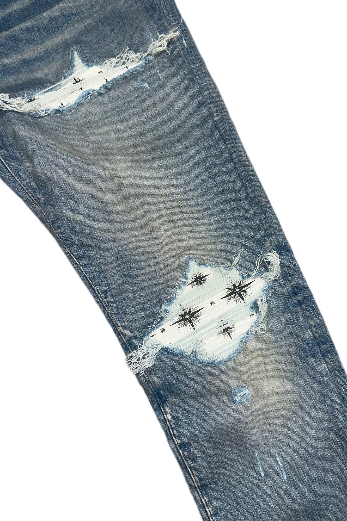 Amiri Jeans MX1 Micro Starburst Patch Clay Indigo