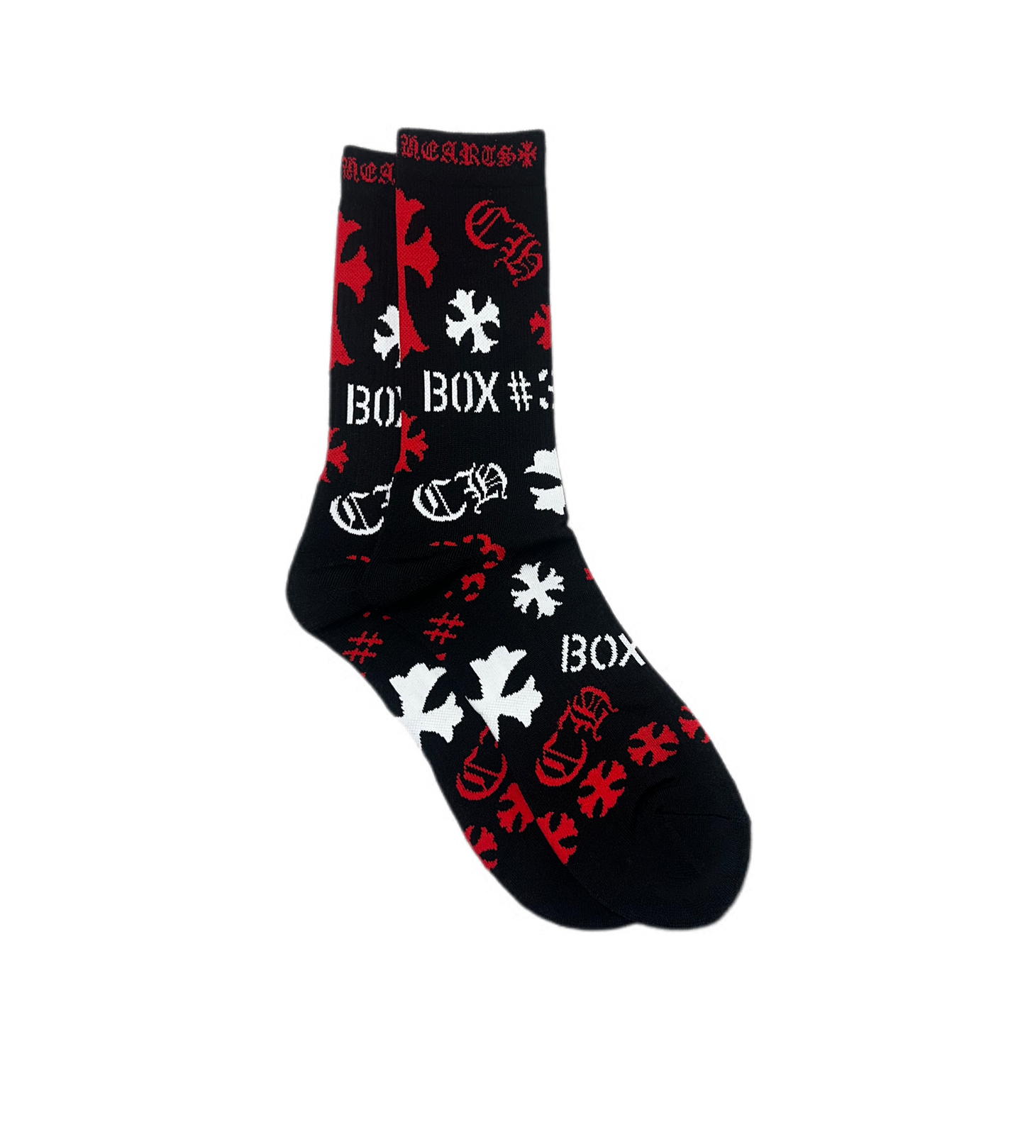 Chrome Hearts Stencil Socks