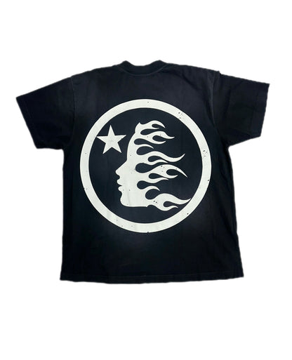 HellstarClassic Rhinestone Logo T-Shirt Black/White