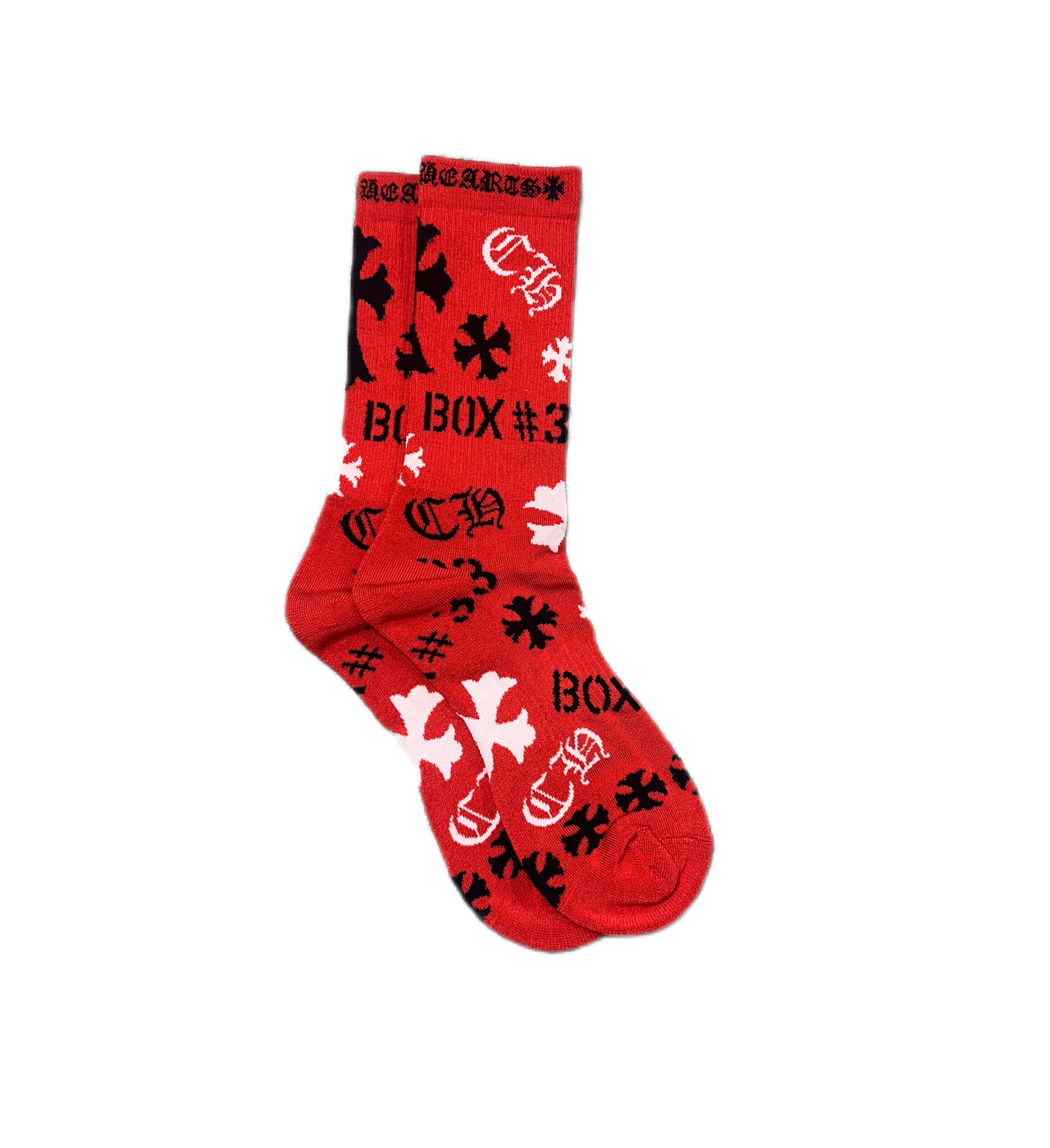 Chrome Hearts Stencil Socks