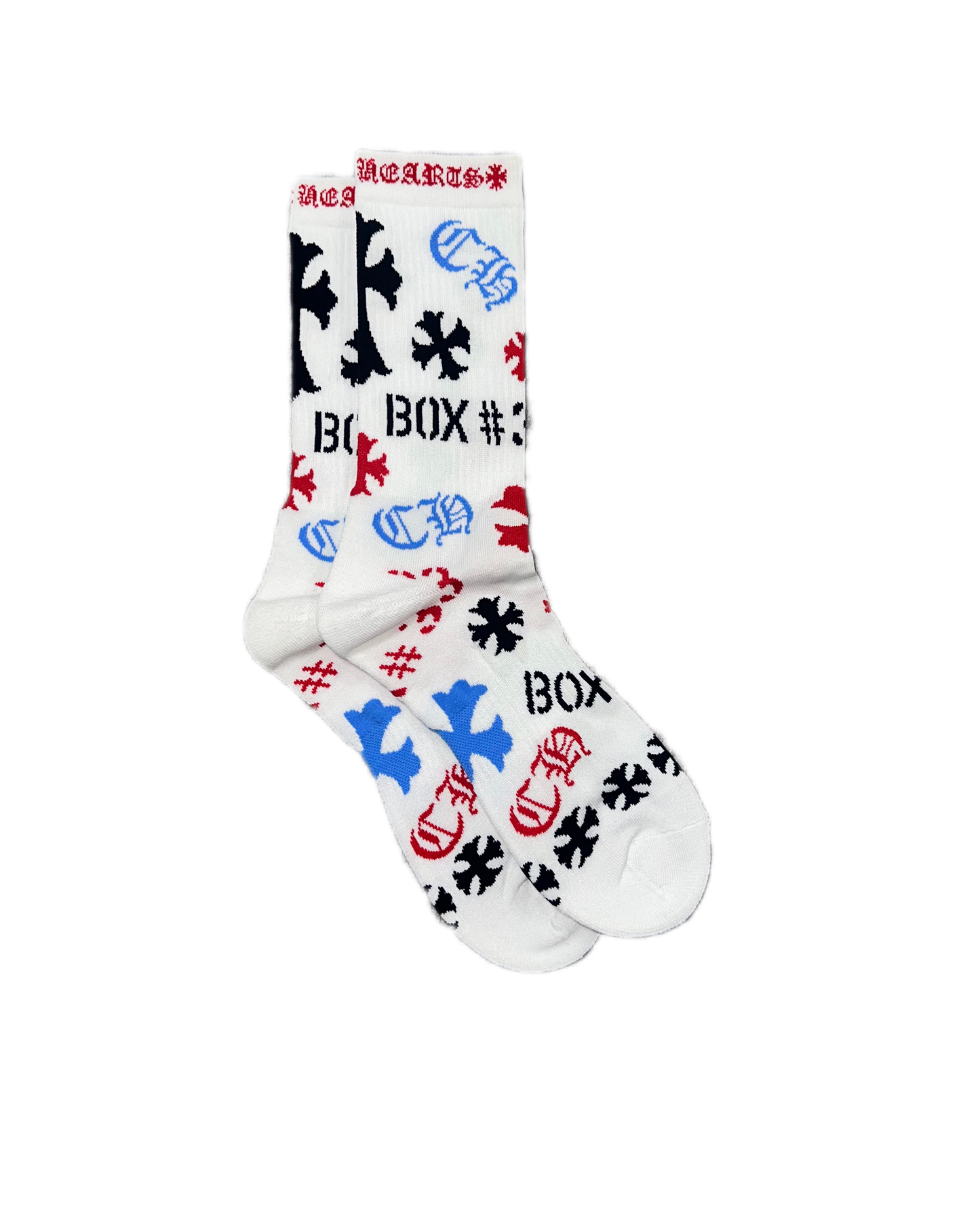 Chrome Hearts Stencil Socks