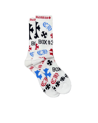Chrome Hearts Stencil Socks