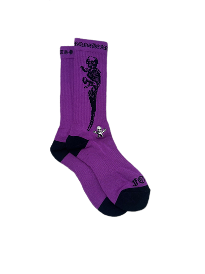 Chrome Hearts Foti Socks Purple/Red/Blue