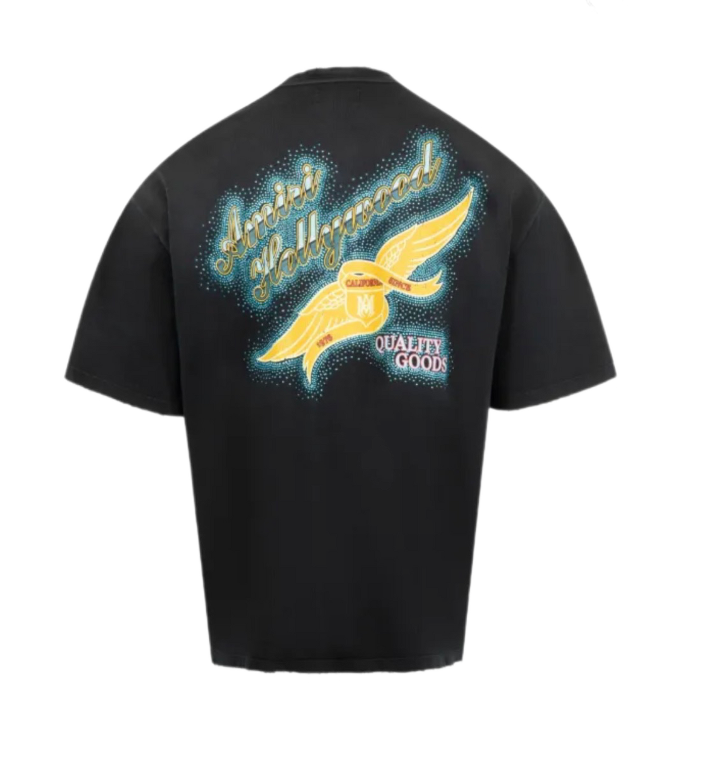 Amiri Cyrstal Amiri Wings T-Shirt Black