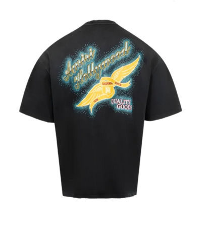 Amiri Cyrstal Amiri Wings T-Shirt Black