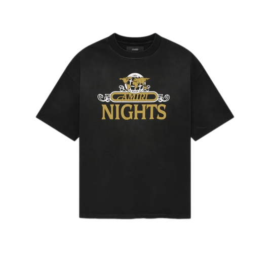 Amiri Nights Oversized T-Shirt Black