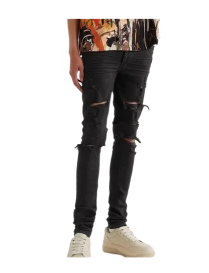 Amiri Jeans Thrasher Plus Distressed Black