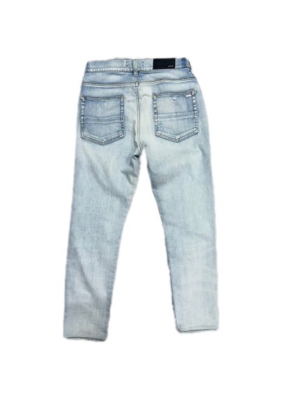 Amiri Jeans MX1 Camo Patch Light Indigo (PREOWNED) Size:32